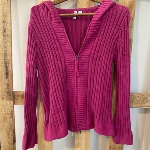 Relativity hooded zipper cardigan 1X